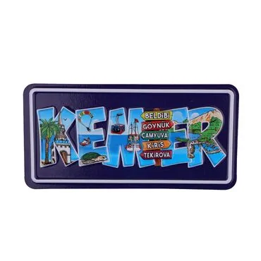 Kemer Themed Embossed Pvc Oppression Fridge Magnet - 4