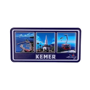 Kemer Themed Embossed Pvc Oppression Fridge Magnet - 2