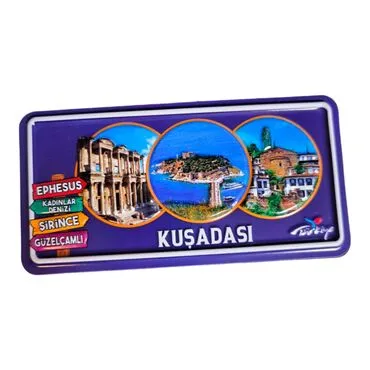 Toptan Kuşadası Temalı Kabartmalı Pvc Baskı Magnet - 2