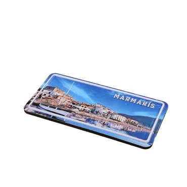 Marmaris Themed Embossed Pvc Oppression Fridge Magnet - 8