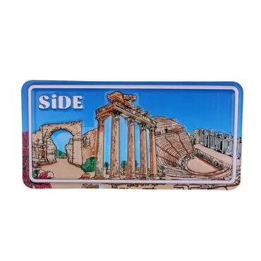 Side Themed Embossed Pvc Oppression Fridge Magnet