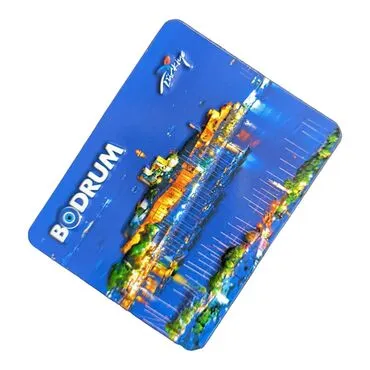 Wholesale Bodrum Themed Embossed PVC Refrigerator Magnet 70x90 mm - 13
