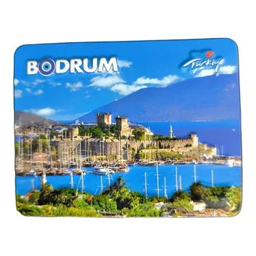 Wholesale Bodrum Themed Embossed PVC Refrigerator Magnet 70x90 mm - 6