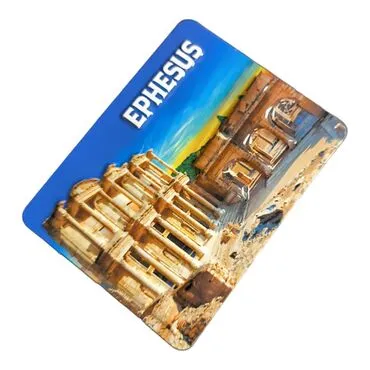 Wholesale Efes Themed Embossed PVC Refrigerator Magnet 70x90 mm - 11