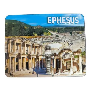 Wholesale Efes Themed Embossed PVC Refrigerator Magnet 70x90 mm - 5