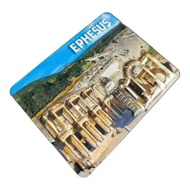 Wholesale Efes Themed Embossed PVC Refrigerator Magnet 70x90 mm - 13