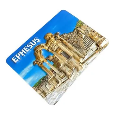 Wholesale Efes Themed Embossed PVC Refrigerator Magnet 70x90 mm - 14