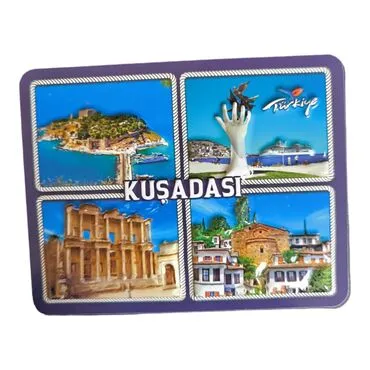 Wholesale Kuşadası Themed Embossed PVC Refrigerator Magnet 70*90 mm - 4