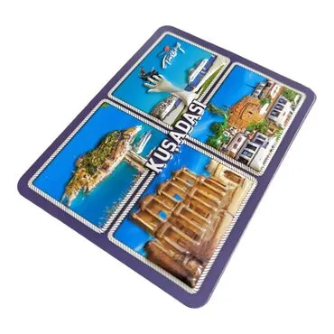 Wholesale Kuşadası Themed Embossed PVC Refrigerator Magnet 70*90 mm - 17