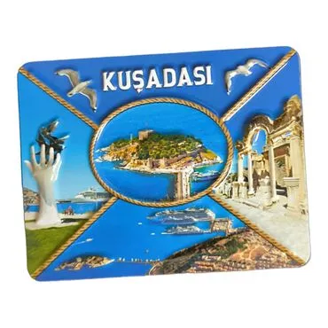 Wholesale Kuşadası Themed Embossed PVC Refrigerator Magnet 70*90 mm - 6
