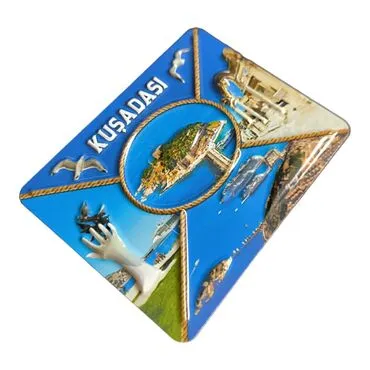 Wholesale Kuşadası Themed Embossed PVC Refrigerator Magnet 70*90 mm - 16