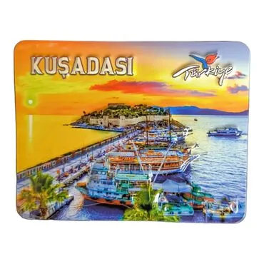 Wholesale Kuşadası Themed Embossed PVC Refrigerator Magnet 70*90 mm - 9