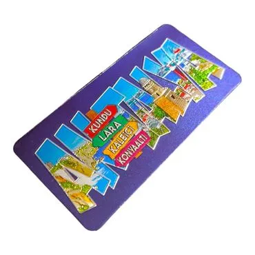 Wholesale Antalya Themed Metallic Refrigerator Magnet 50x100 mm - 10