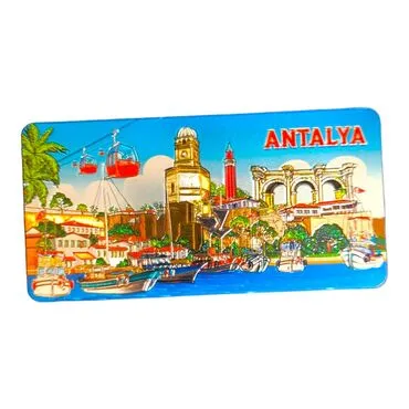 Wholesale Antalya Themed Metallic Refrigerator Magnet 50x100 mm - 5
