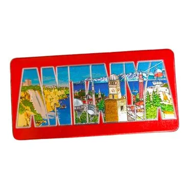 Wholesale Antalya Themed Metallic Refrigerator Magnet 50x100 mm - 6