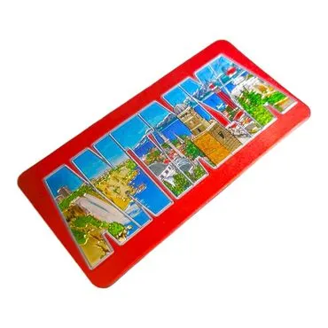 Wholesale Antalya Themed Metallic Refrigerator Magnet 50x100 mm - 12