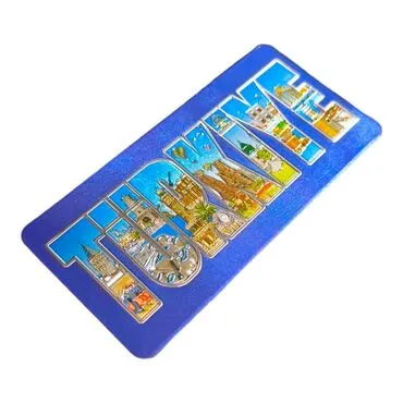 Wholesale Türkiye Themed Metallic Refrigerator Magnet 50x100 mm - 6