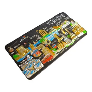 Wholesale Türkiye Themed Metallic Refrigerator Magnet 50x100 mm - 7