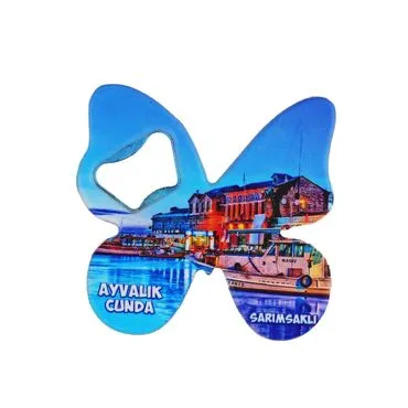 Wholesale Ayvalık Region Themed Myros UV Butterfly Bottle Opener - 4