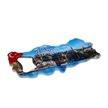 Wholesale Antalya Themed Myros UV Map Bottle Opener - 7