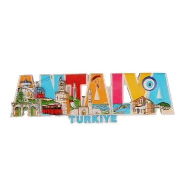 Antalya Themed Polyester Printed Fridge Magnet - 4