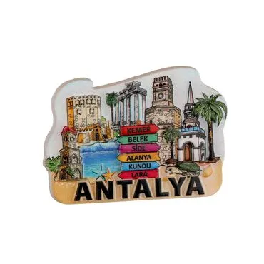 Wholesale Antalya Region Themed Polyester Refrigerator Magnet - 2