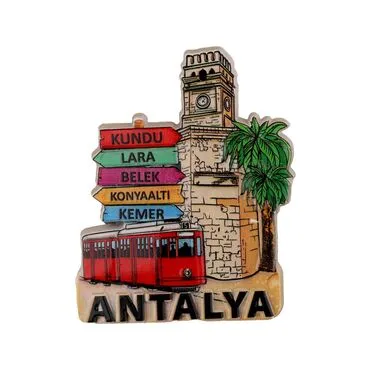Wholesale Antalya Region Themed Polyester Refrigerator Magnet - 6