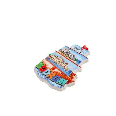 Bodrum Themed Polyester Printed Fridge Magnet - 20