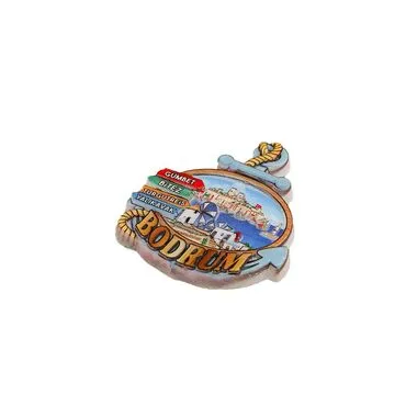 Bodrum Themed Polyester Printed Fridge Magnet - 18