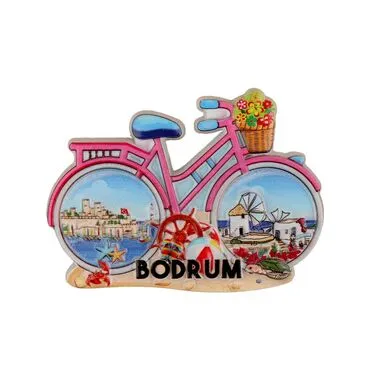 Bodrum Themed Polyester Printed Fridge Magnet - 11