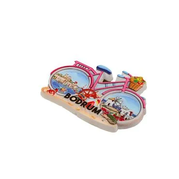 Bodrum Themed Polyester Printed Fridge Magnet - 17