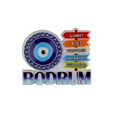 Bodrum Themed Polyester Printed Fridge Magnet - 9