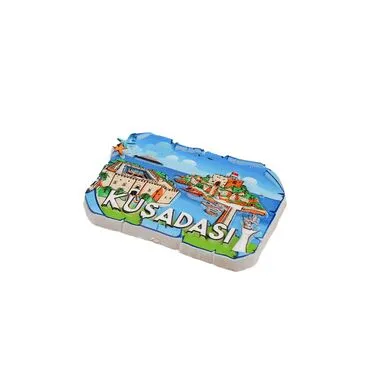 Toptan Kuşadası Temalı Polyester Baskılı Magnet - 6