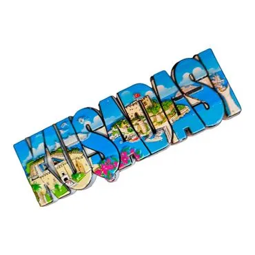 Toptan Kuşadası Temalı Polyester Baskılı Magnet - 8
