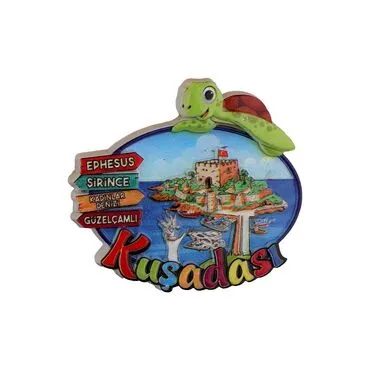 Wholesale Kuşadası Region Themed Polyester Refrigerator Magnet - 3