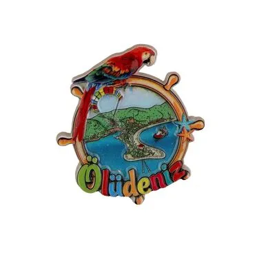 Wholesale Ölüdeniz Themed Polyester Refrigerator Magnet - 2