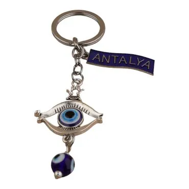 Toptan Antalya Temalı Metal Nazar Anahtarlik - 14