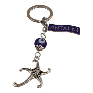 Toptan Antalya Temalı Metal Nazar Anahtarlik - 13