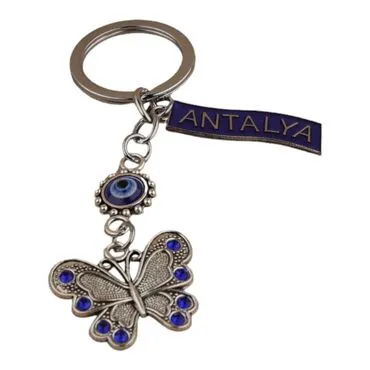 Toptan Antalya Temalı Metal Nazar Anahtarlik - 10