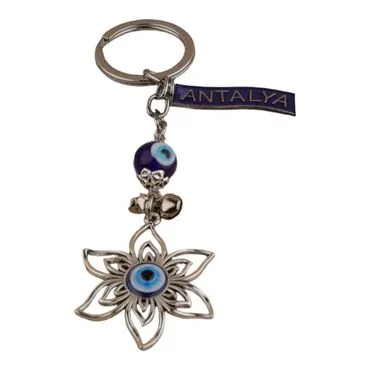 Toptan Antalya Temalı Metal Nazar Anahtarlik - 8