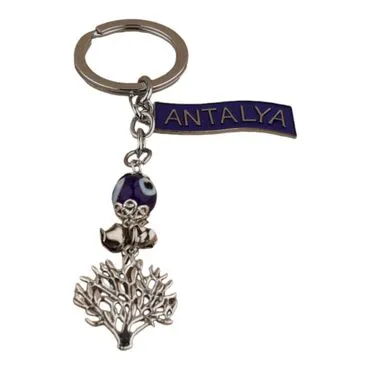 Toptan Antalya Temalı Metal Nazar Anahtarlik - 7