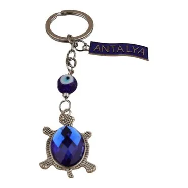 Toptan Antalya Temalı Metal Nazar Anahtarlik - 33