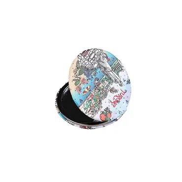 Wholesale Turunç Themed Myros Round PU Mirror - 6
