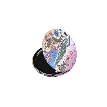 Wholesale Turunç Themed Myros Round PU Mirror - 8