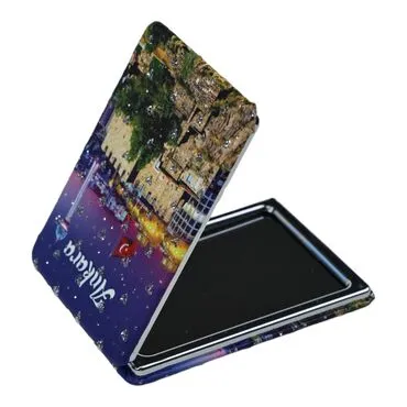 Wholesale Ankara Themed Myros Rectangle PU Mirror - 7