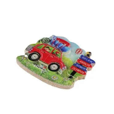 Wholesale Antalya Region Themed Polyester UV Refrigerator Magnet - 3