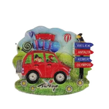 Wholesale Antalya Region Themed Polyester UV Refrigerator Magnet - 7