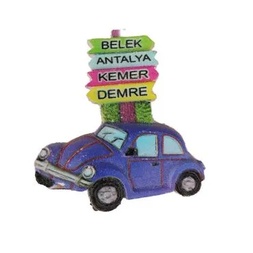 Wholesale Antalya Region Themed Polyester UV Refrigerator Magnet - 8