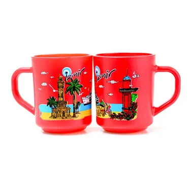 Wholesale İzmir Themed Glass Mug Set of 2 - 4