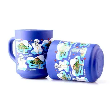 Wholesale Kuşadası Themed Glass Mug Set of 2 - 2